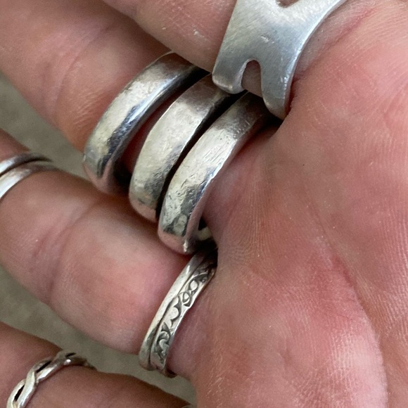 Set of 2 handmade rings. *RUSTIC LUXE* - Picture 6 of 16